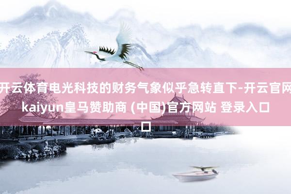 开云体育电光科技的财务气象似乎急转直下-开云官网kaiyun皇马赞助商 (中国)官方网站 登录入口