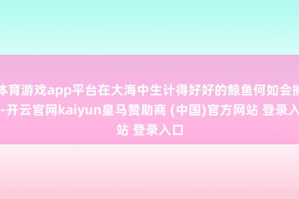 体育游戏app平台在大海中生计得好好的鲸鱼何如会搁浅-开云官网kaiyun皇马赞助商 (中国)官方网站 登录入口